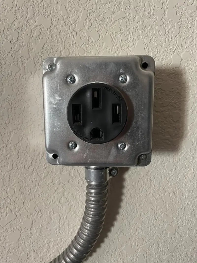 NEMA 14-50 outlet installed for Smart Home Electrical in Woodlawn